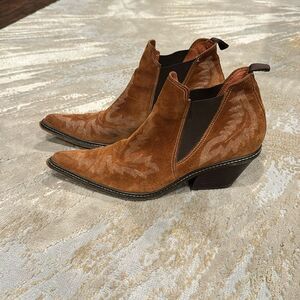 Donald J. Pliner Brown Ankle Boots
